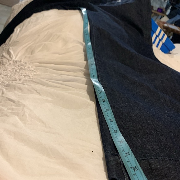 Pre loved curvy flare blue jeans size 14 by Loft - Picture 9 of 9